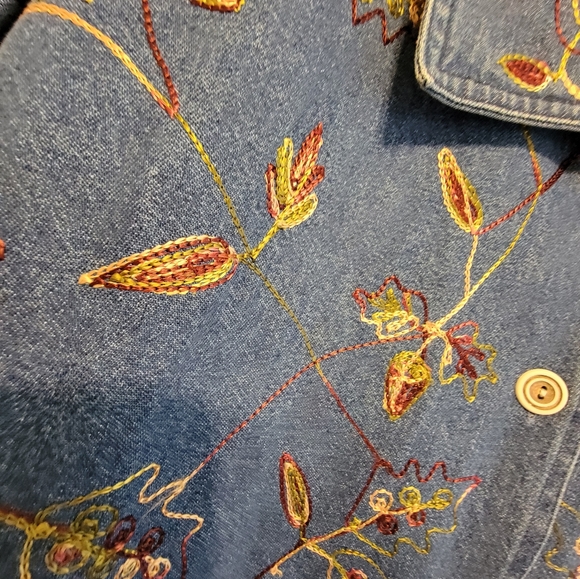 VGUC Women's Tantrums Denim Shirt 1X - Picture 2 of 5